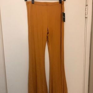 Mustard flare pants